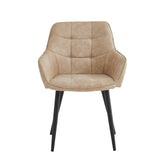 Oriana Eetkamerstoel - Beige Microfiber